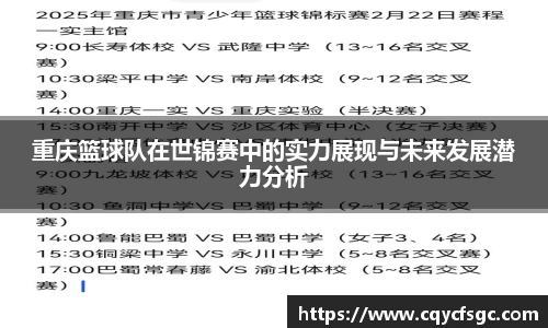 重庆篮球队在世锦赛中的实力展现与未来发展潜力分析